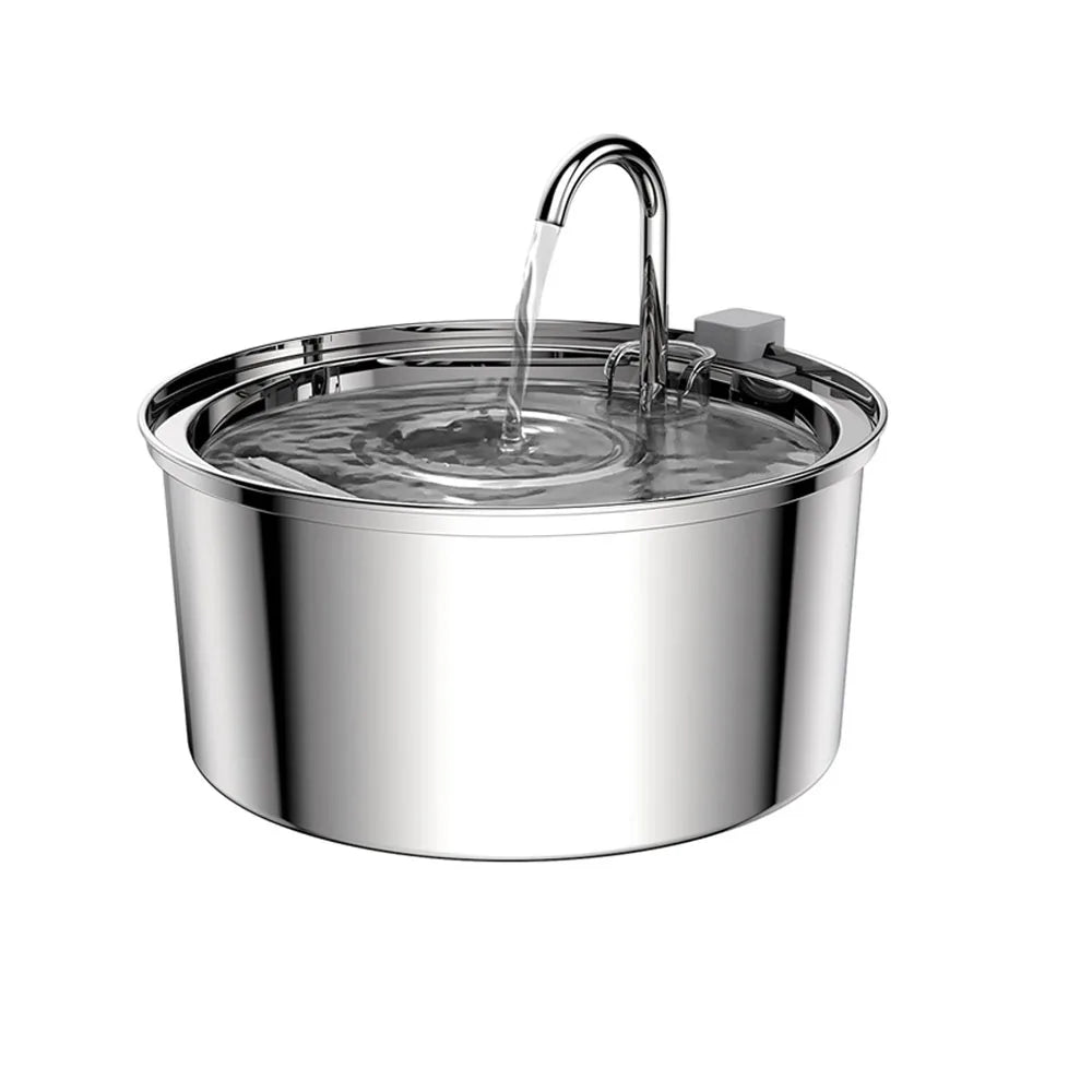 FurFree™ Stainless Steel Pet Water Fountain