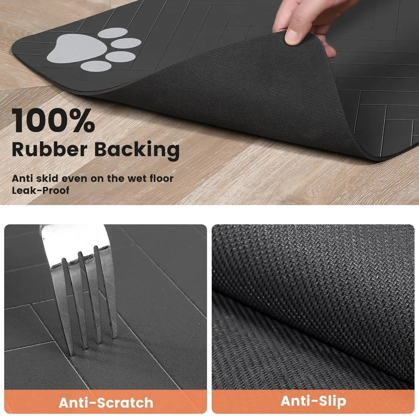 FurFree™ Absorbent Pet Feeding Mat