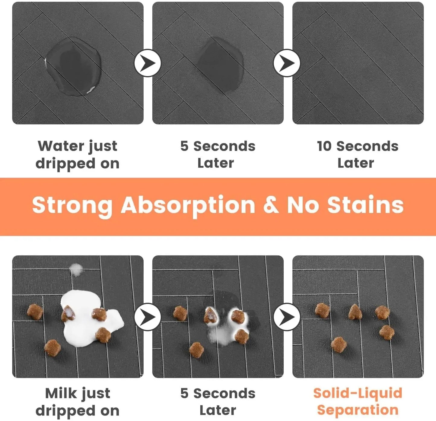 FurFree™ Absorbent Pet Feeding Mat