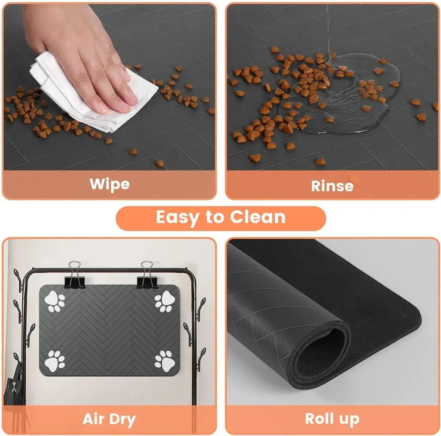 FurFree™ Absorbent Pet Feeding Mat