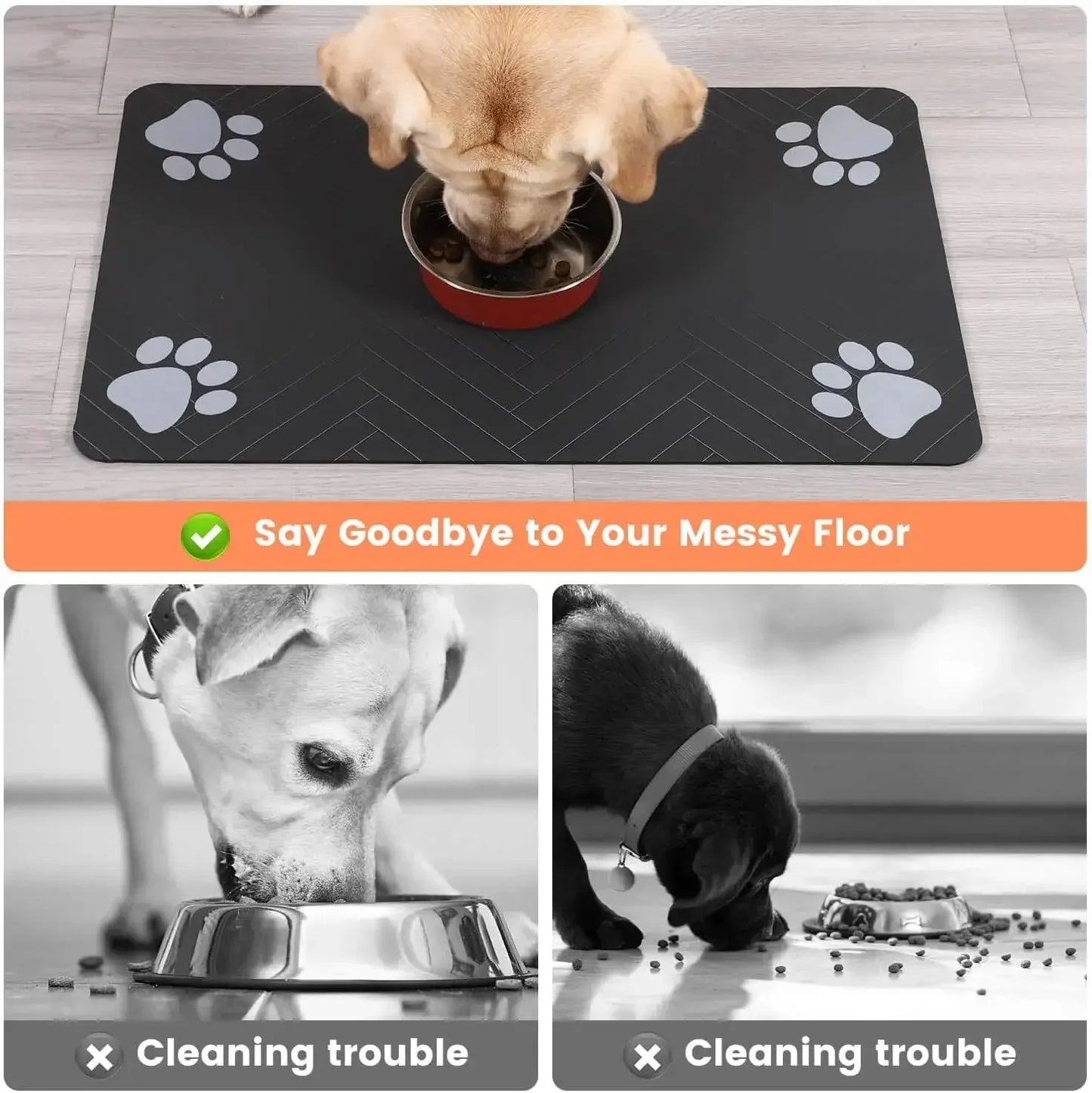 FurFree™ Absorbent Pet Feeding Mat