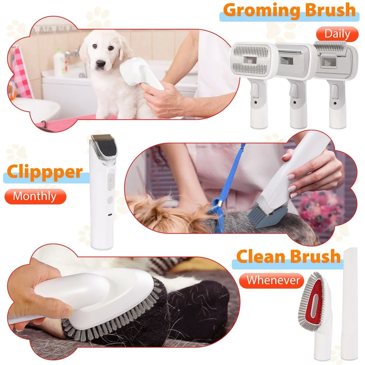 FurFree™ 6 In 1 Pet Grooming Vacuum Kit